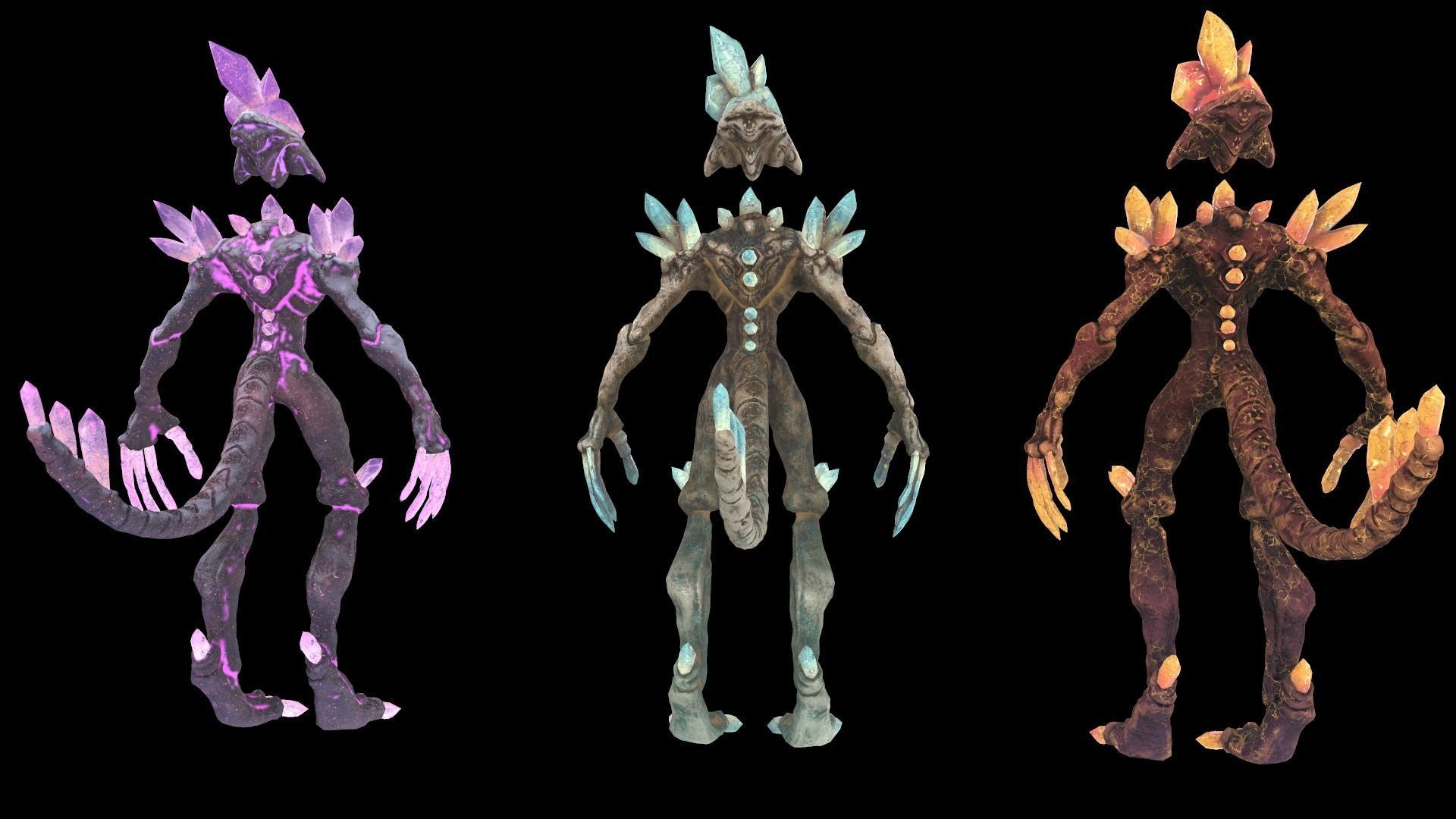 Monster Crystal VER 07 3D Low Poly Model Game Ready Low-poly 3D model_7