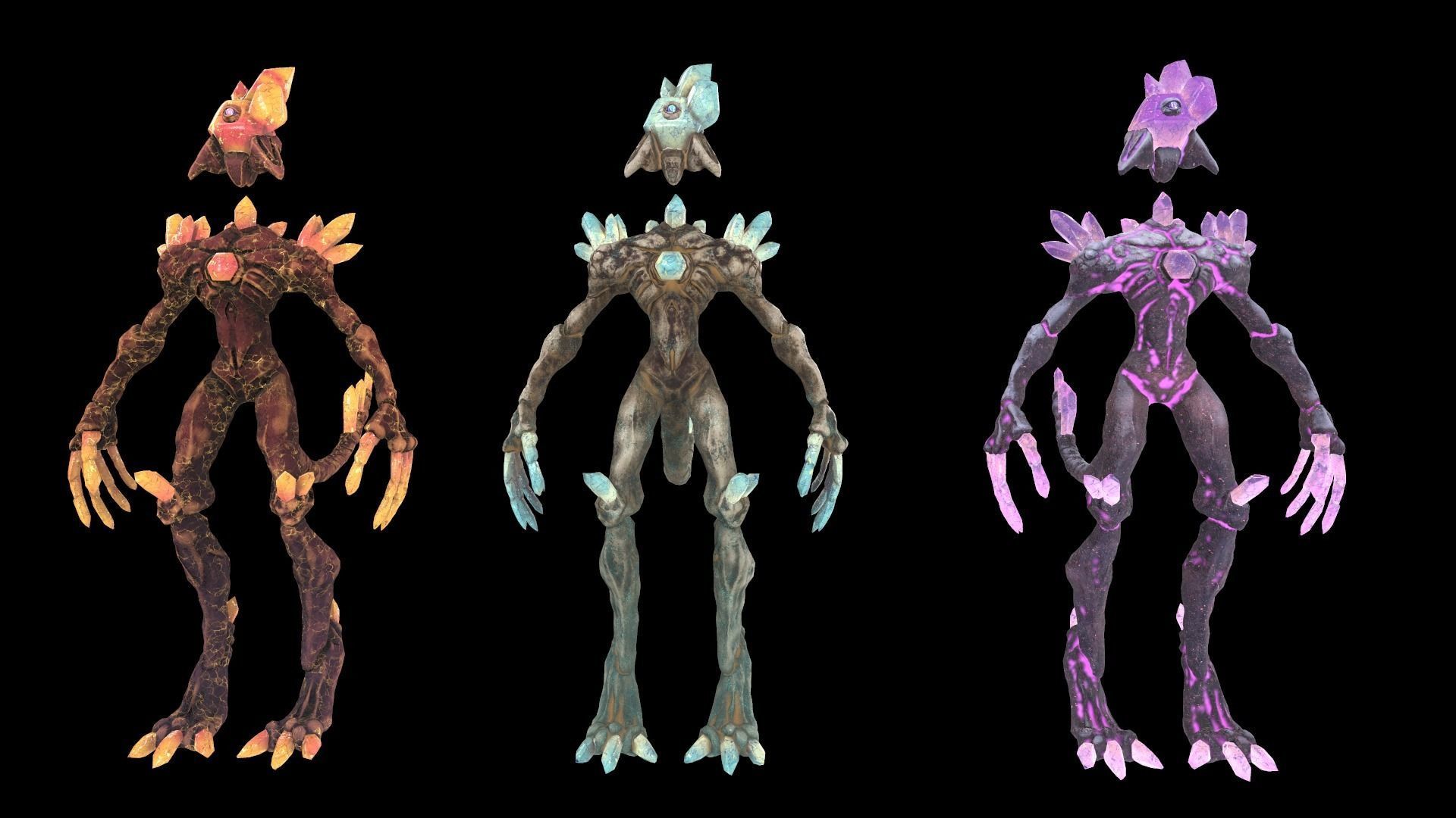 Monster Crystal VER 07 3D Low Poly Model Game Ready Low-poly 3D model_6
