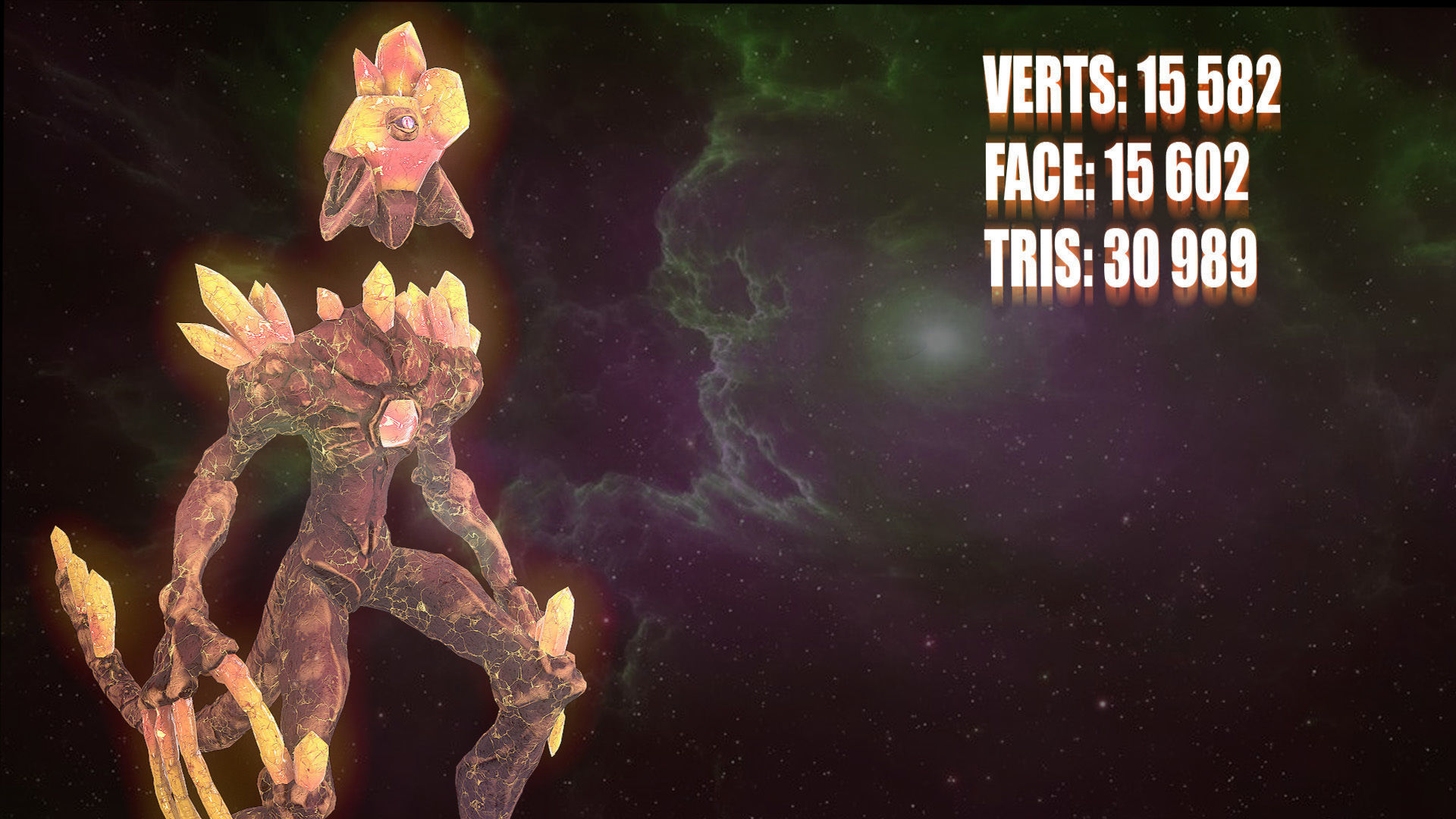 Monster Crystal VER 07 3D Low Poly Model Game Ready Low-poly 3D model_2