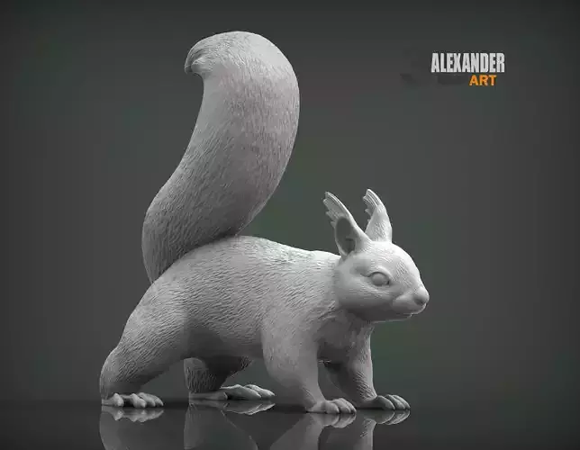 Squirrel 3D print model