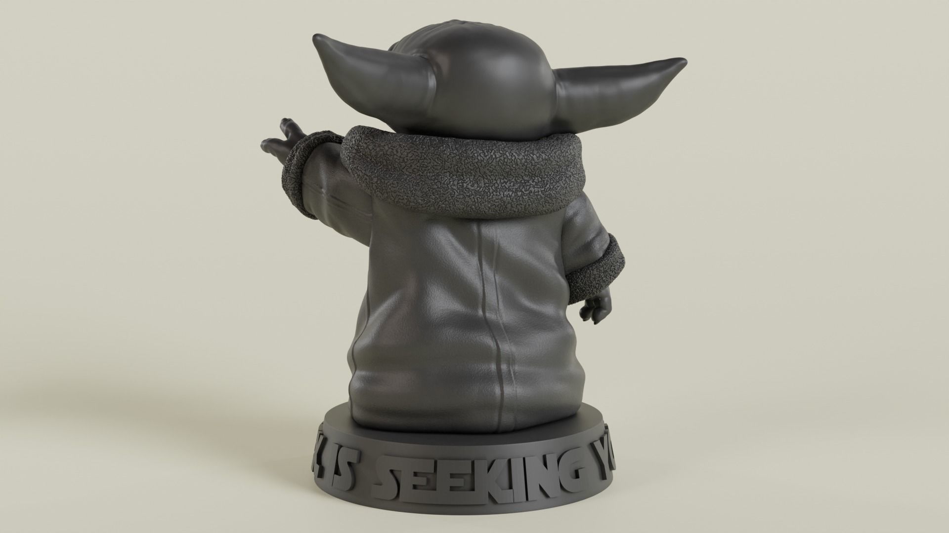 Baby Yoda 3D Model 3D print model_4