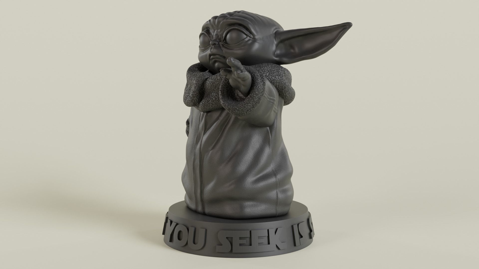 Baby Yoda 3D Model 3D print model_3