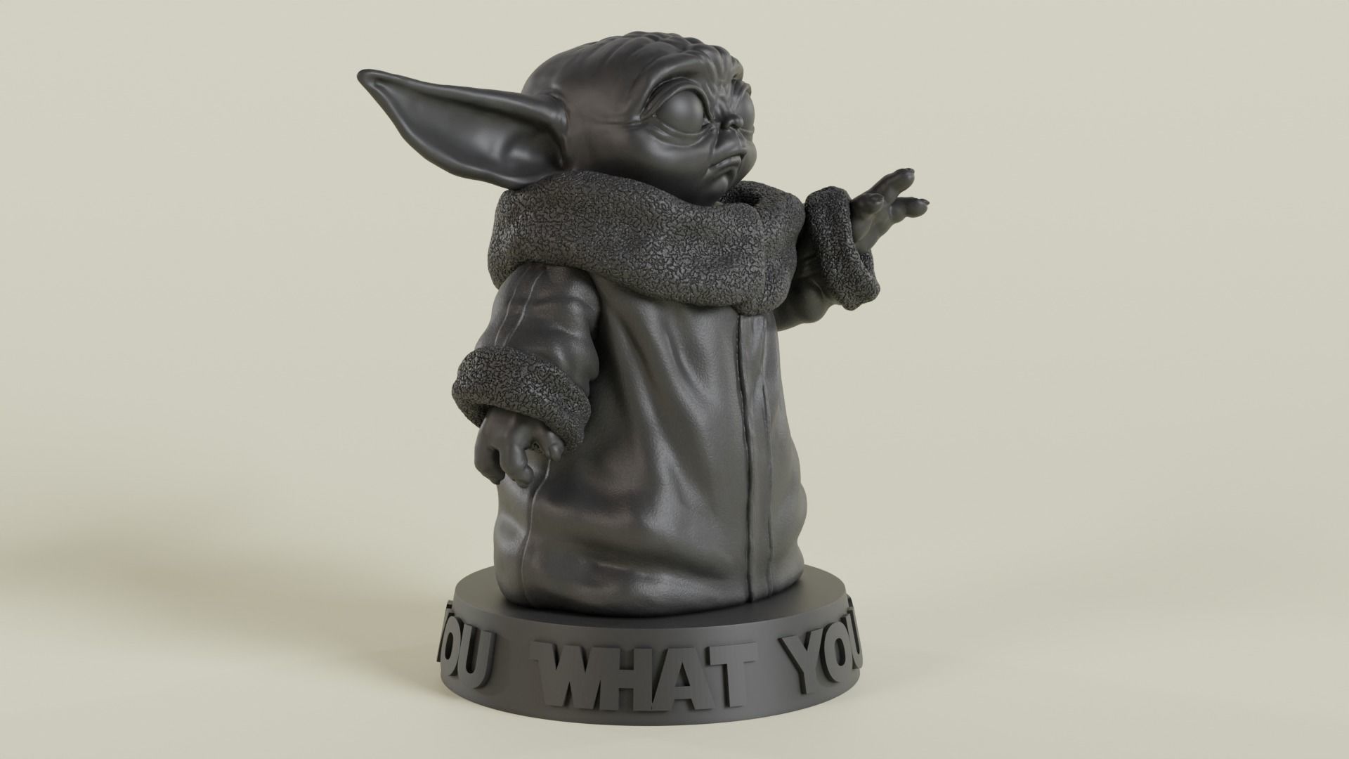 Baby Yoda 3D Model 3D print model_2