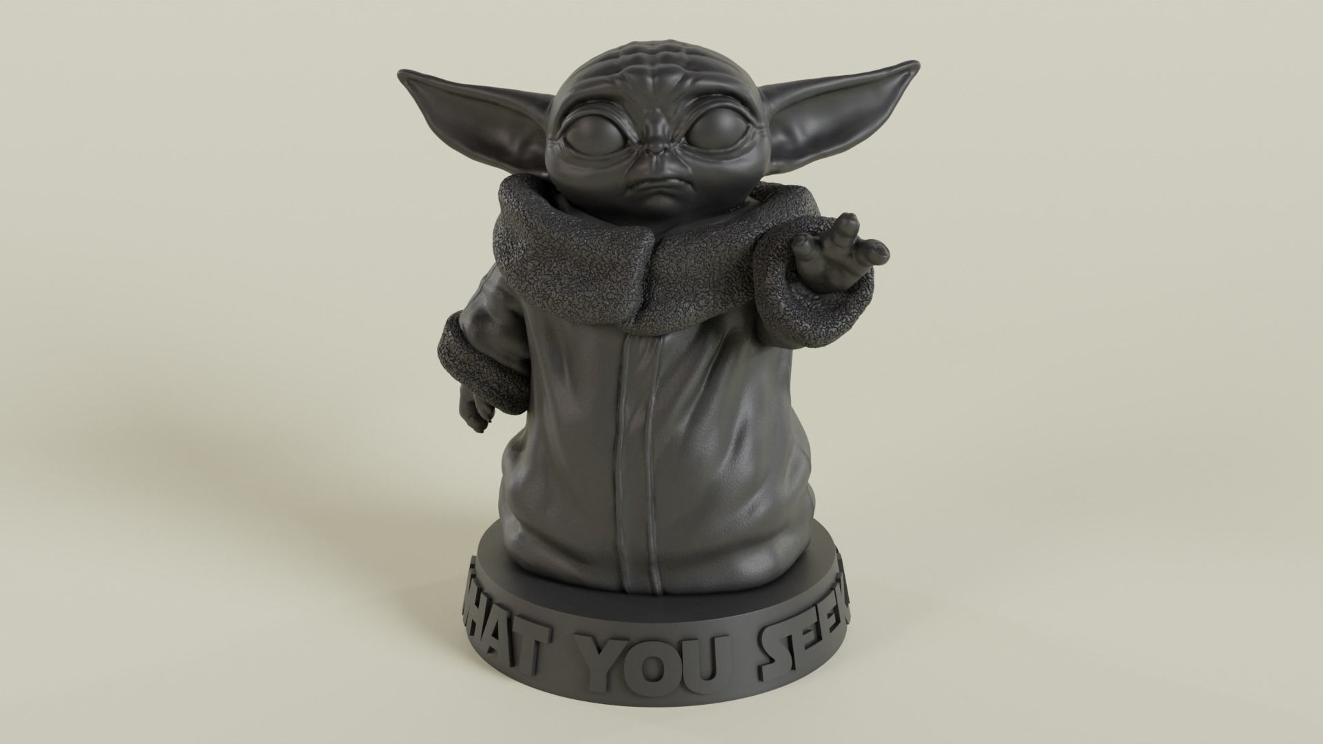 Baby Yoda 3D Model 3D print model_6