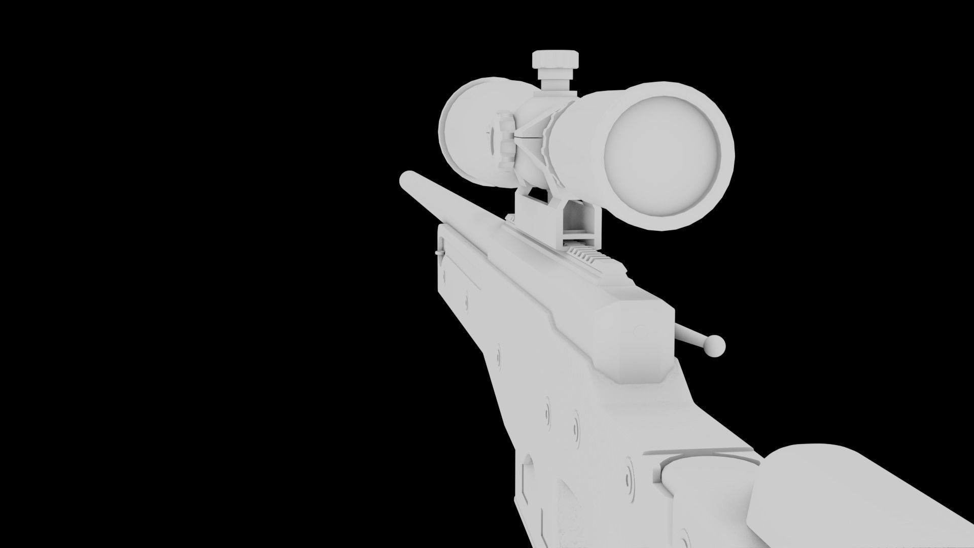 AWP Sniper Rifle 3D model_13