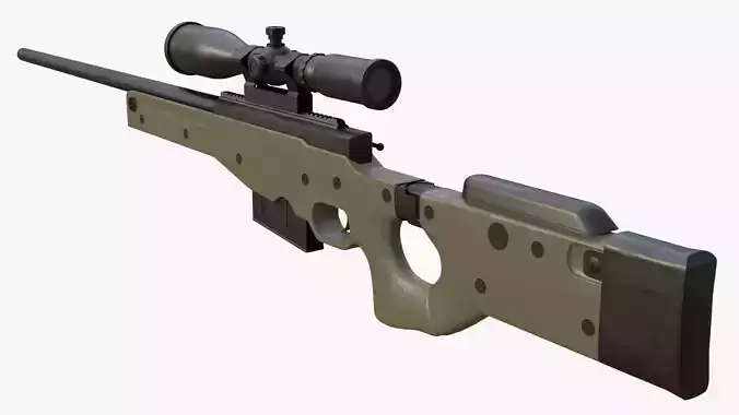AWP Sniper Rifle 3D model