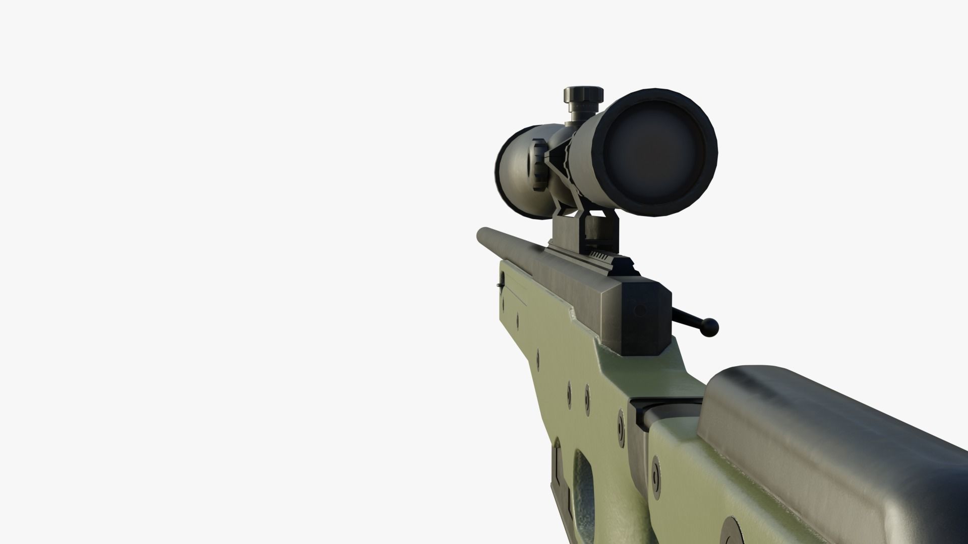 AWP Sniper Rifle 3D model_8