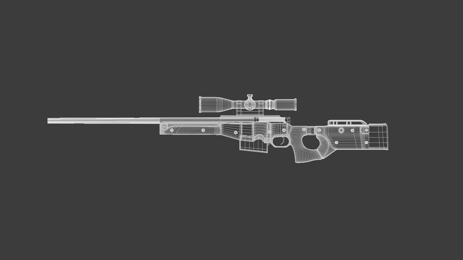 AWP Sniper Rifle 3D model_18