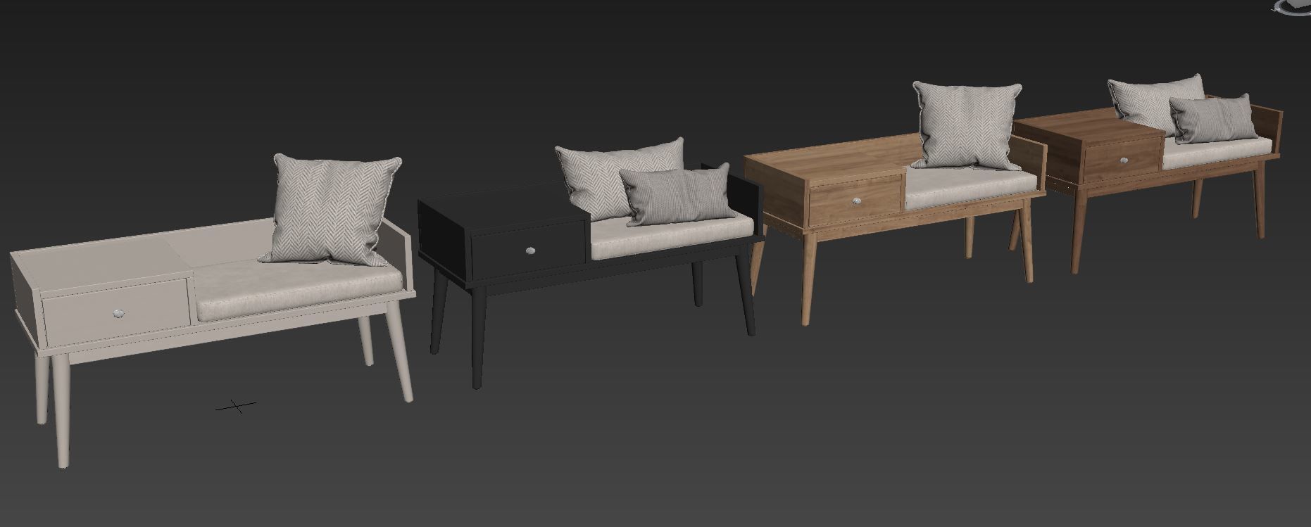 Hartnett Storage Bench by Wade Logan 3D model_10