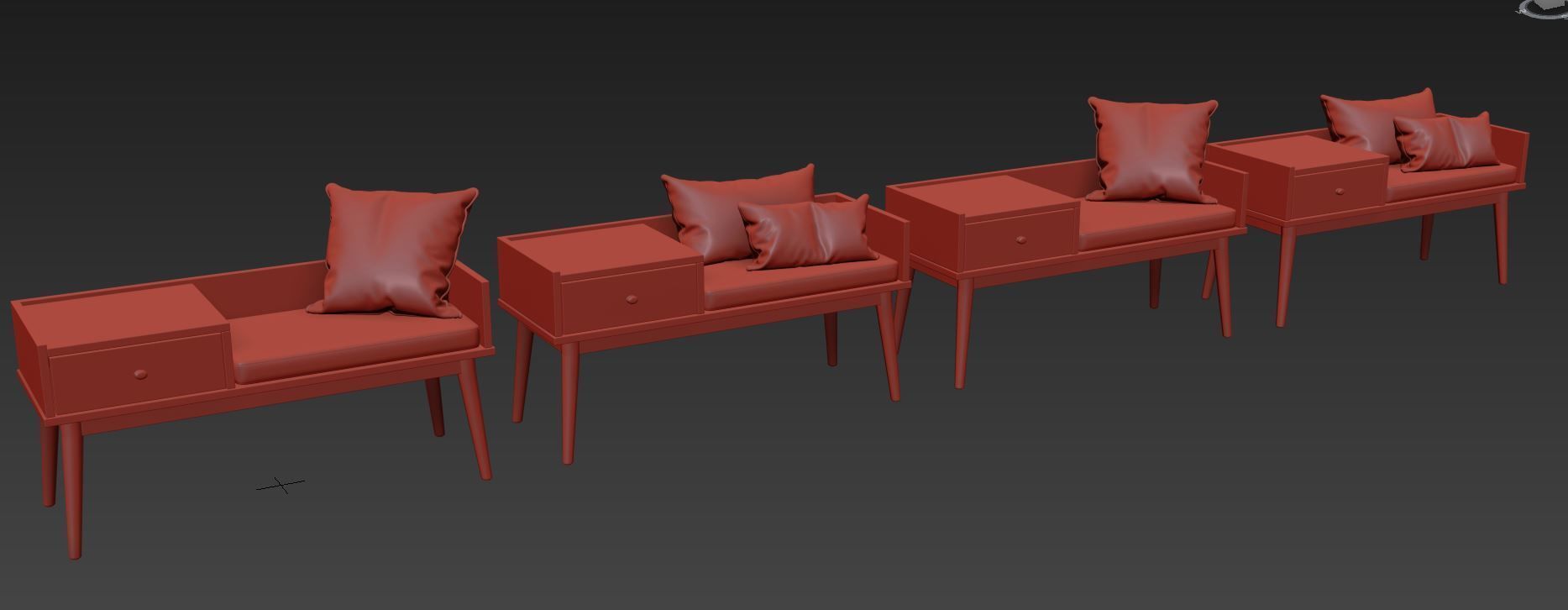 Hartnett Storage Bench by Wade Logan 3D model_11