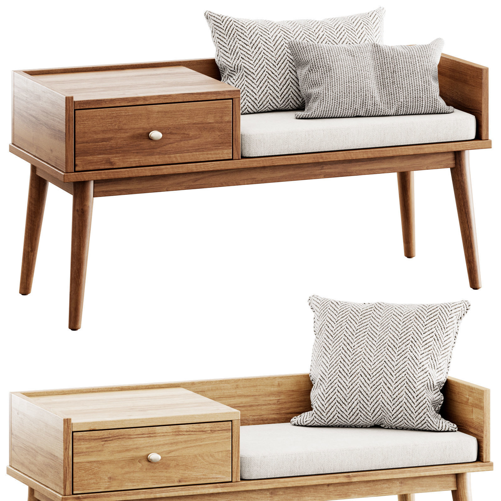 Hartnett Storage Bench by Wade Logan 3D model_4