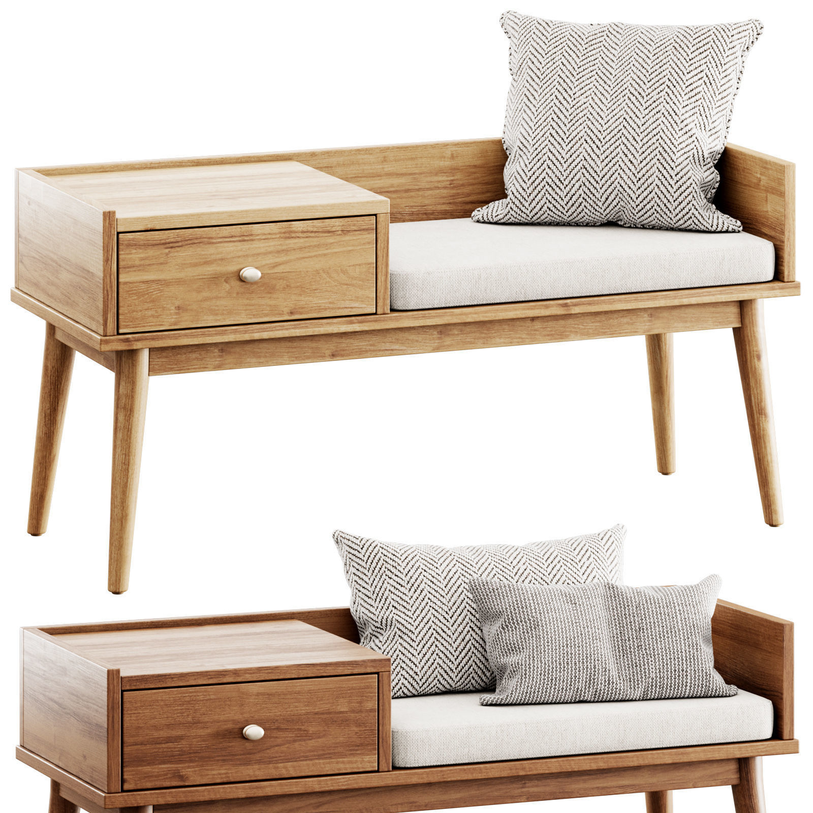Hartnett Storage Bench by Wade Logan 3D model_5