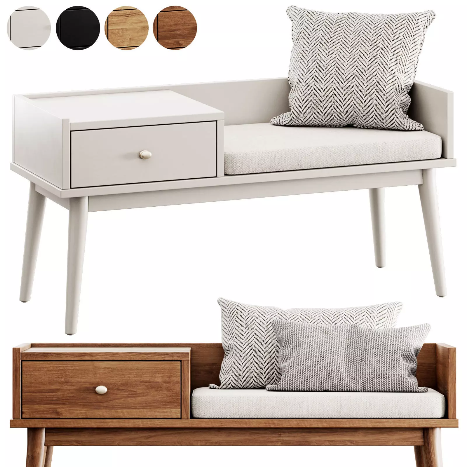 Hartnett Storage Bench by Wade Logan 3D model_0