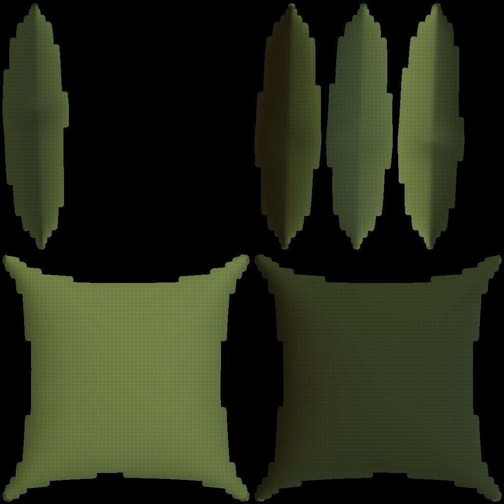 armchair sofa Low-poly 3D model_2