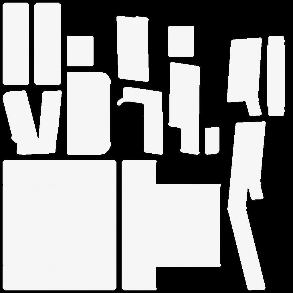 armchair sofa Low-poly 3D model_29