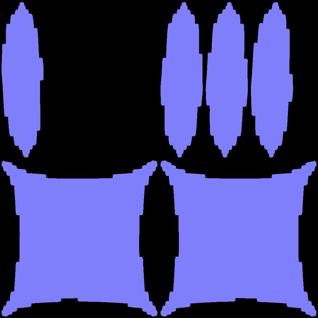 armchair sofa Low-poly 3D model_6