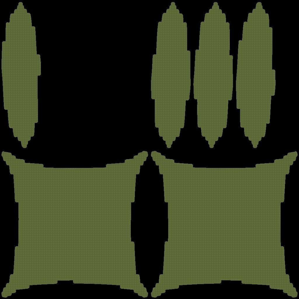 armchair sofa Low-poly 3D model_3