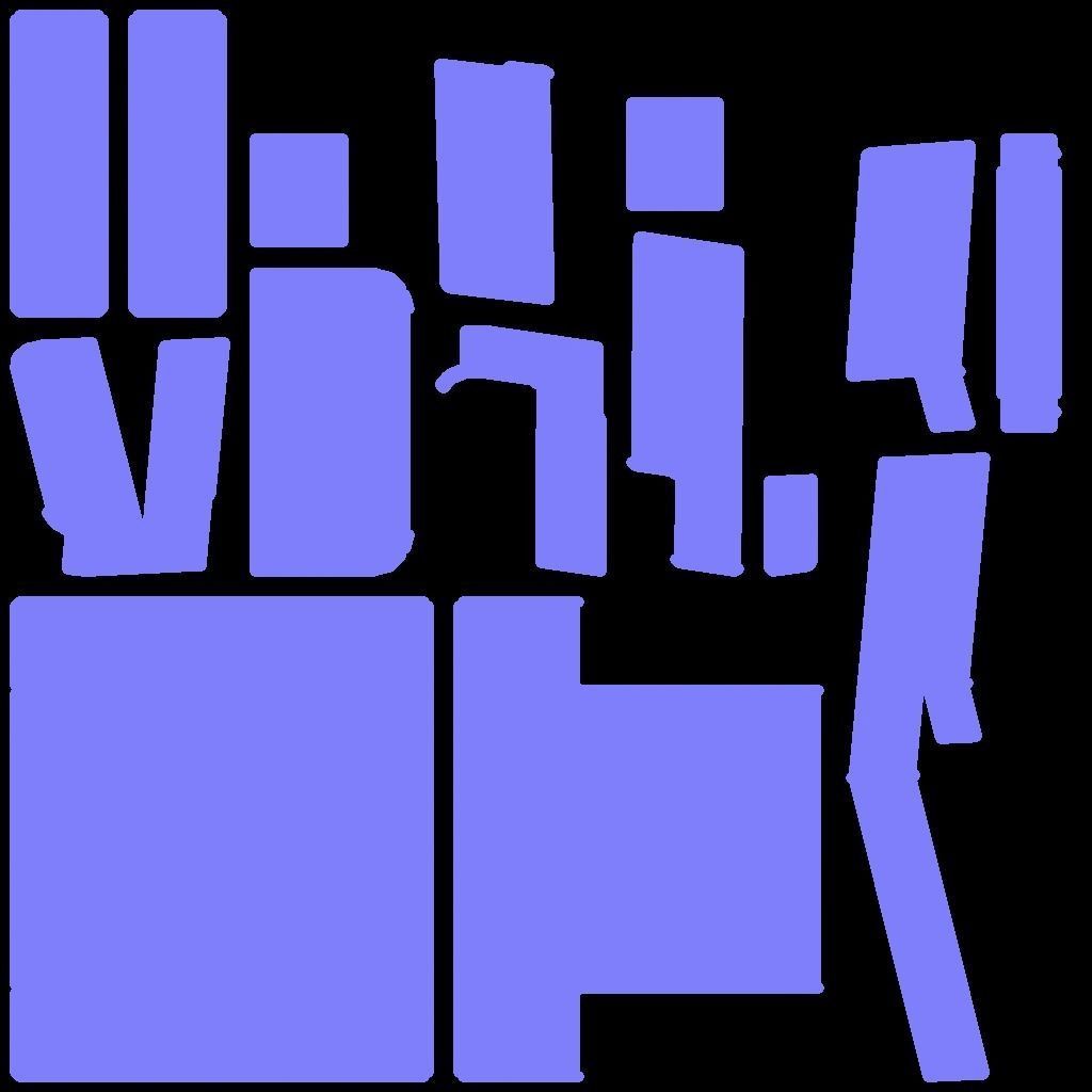 armchair sofa Low-poly 3D model_27