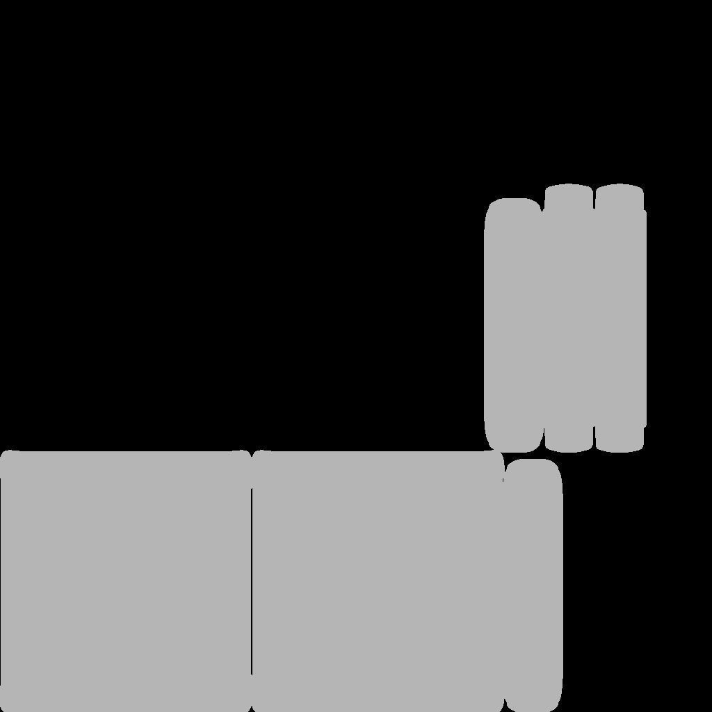 Modern Sofa Low-poly 3D model_36
