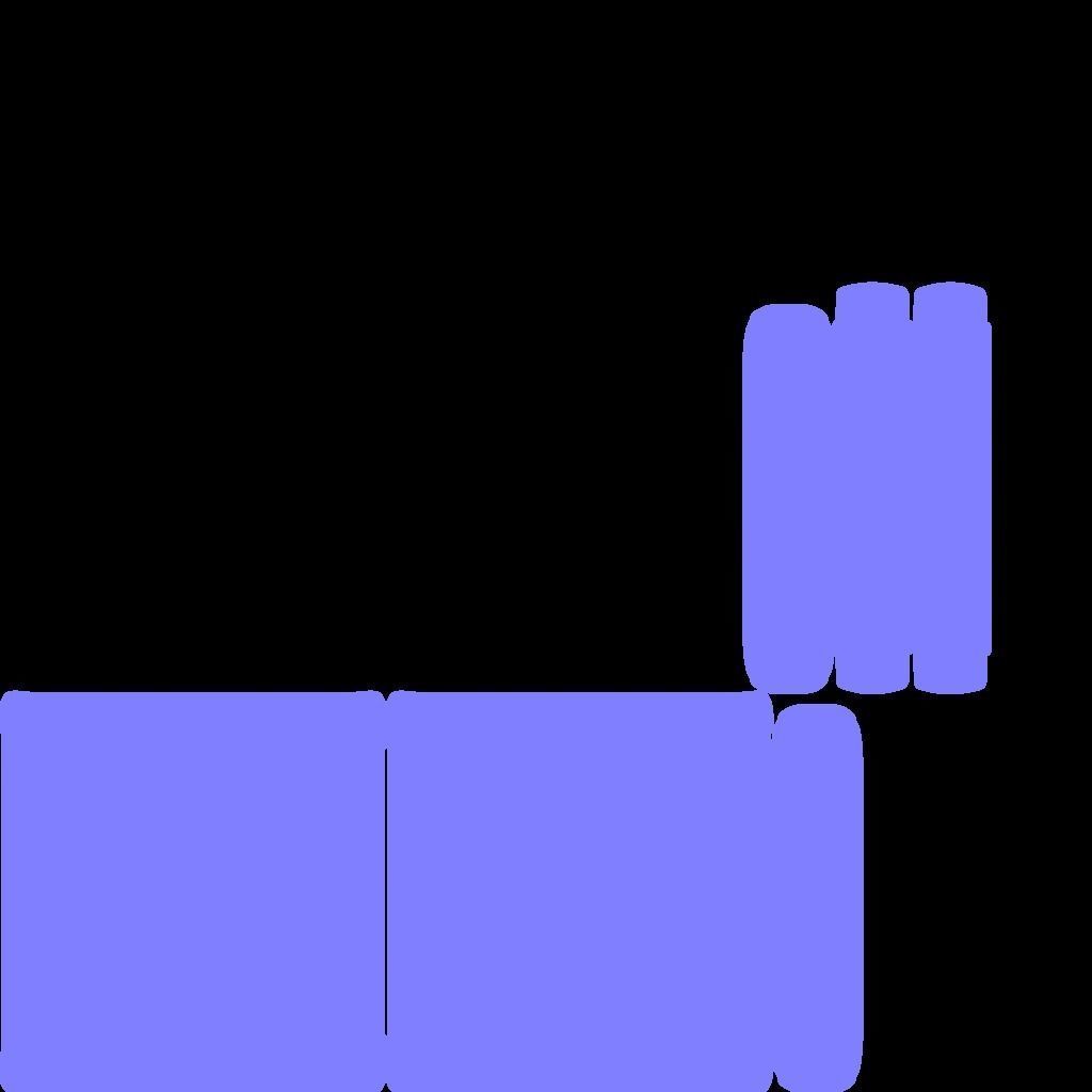 Modern Sofa Low-poly 3D model_17