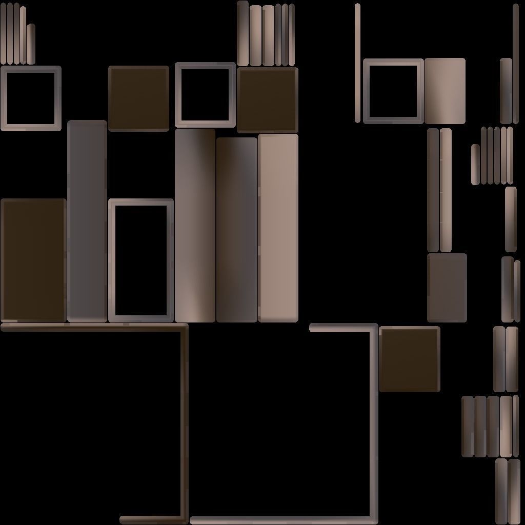 Modern Sofa Low-poly 3D model_20