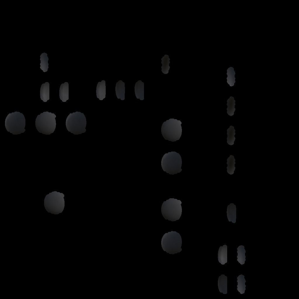 table with marble top Low-poly 3D model_31