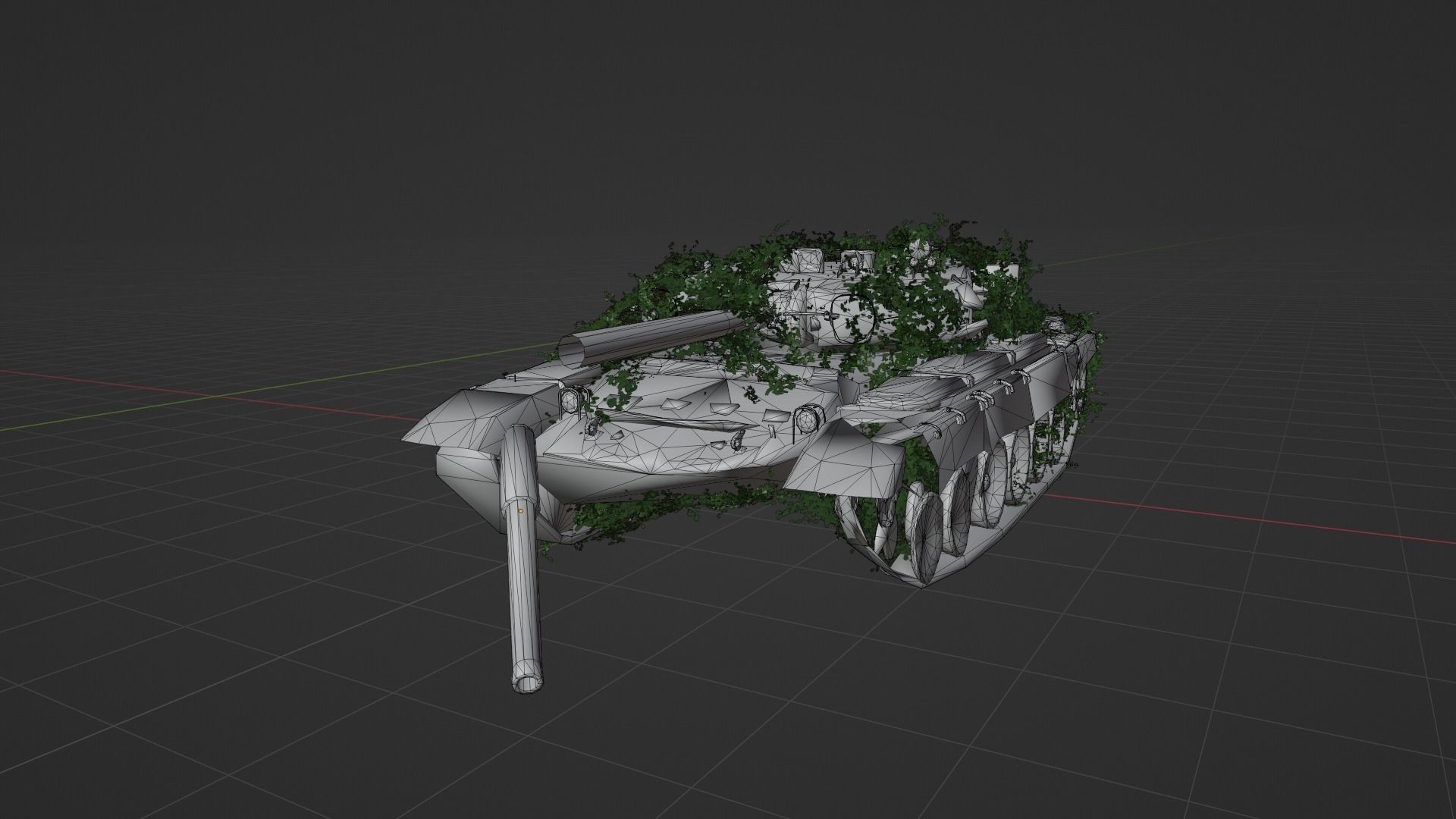 Damaged Rusted Tank 3D model_8