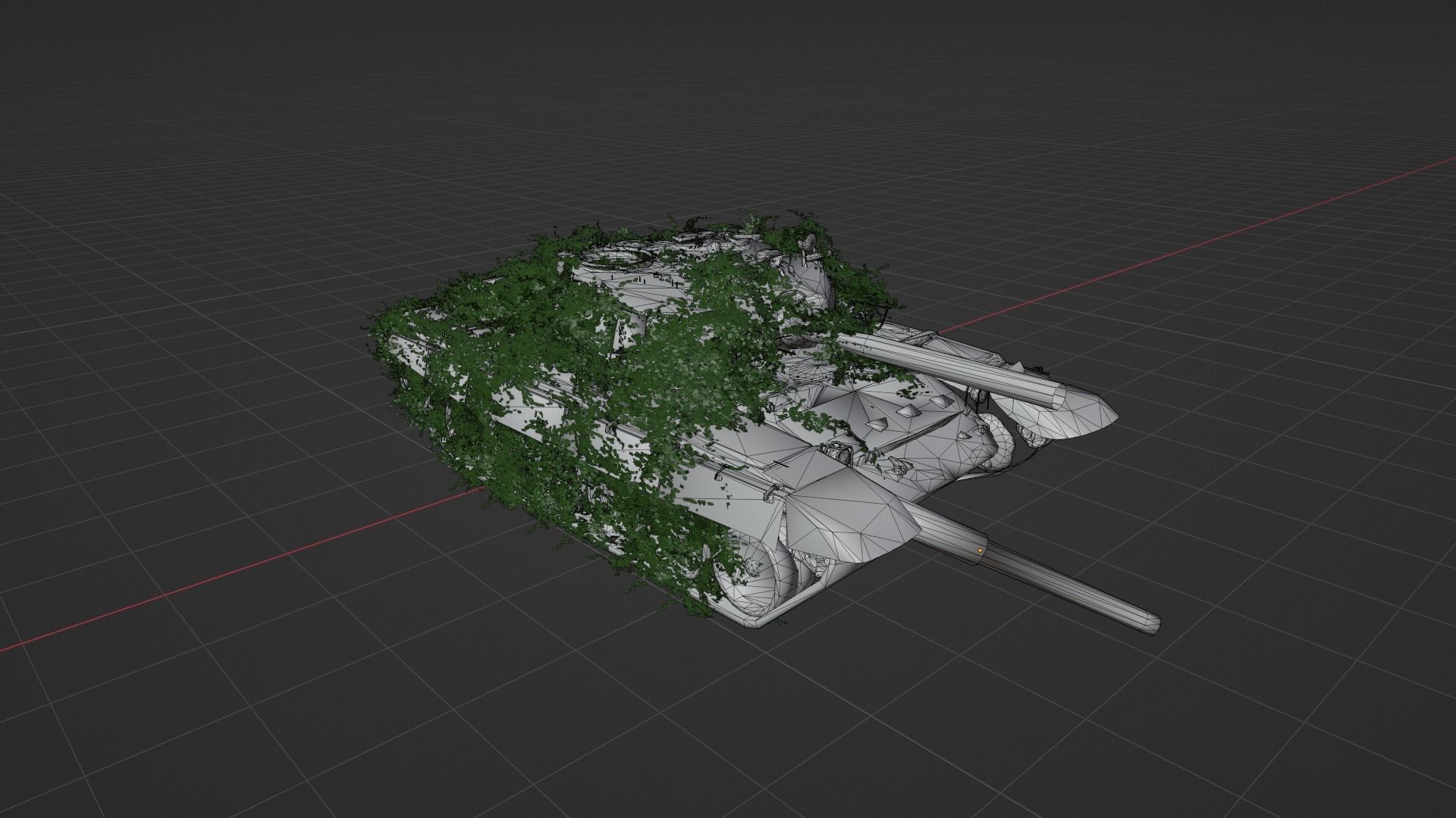 Damaged Rusted Tank 3D model_9