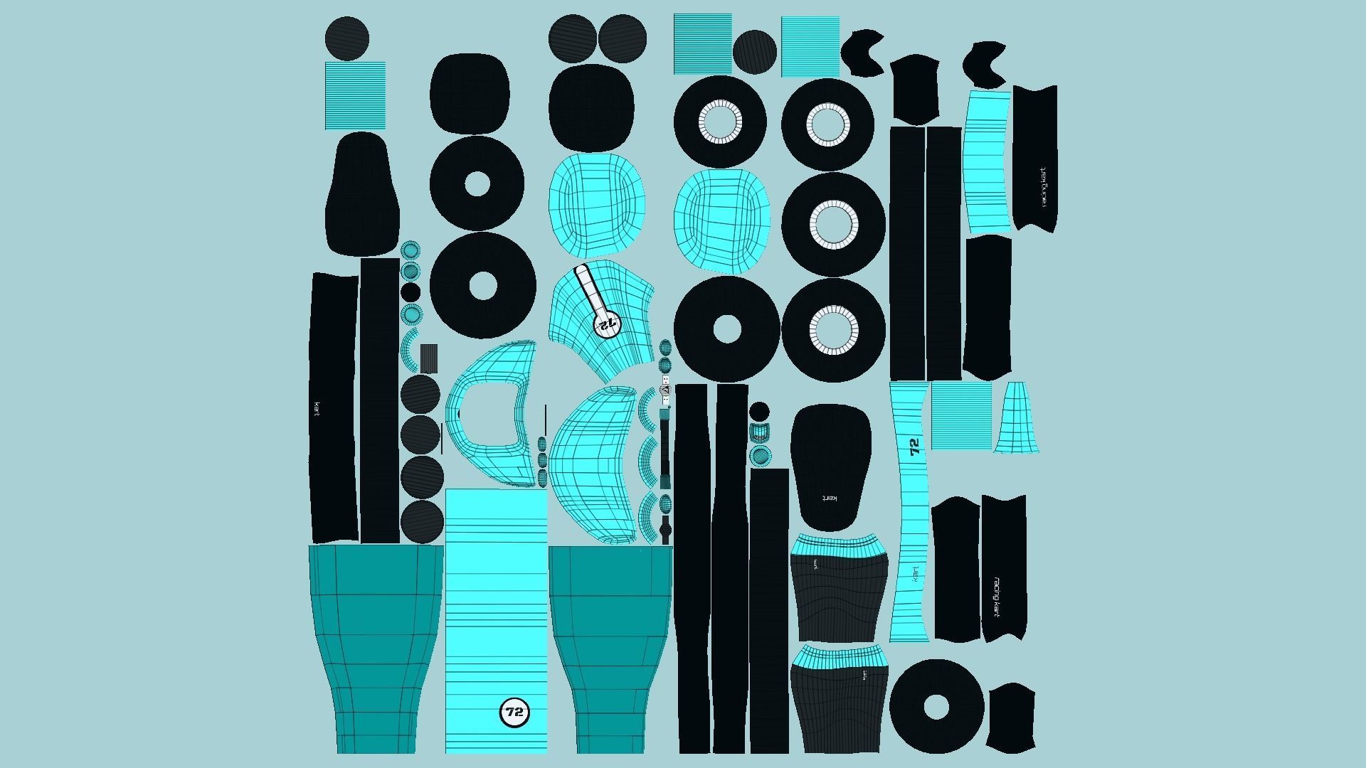 10 Cartoon Kart G Collection - Vehicle Racing Design _79