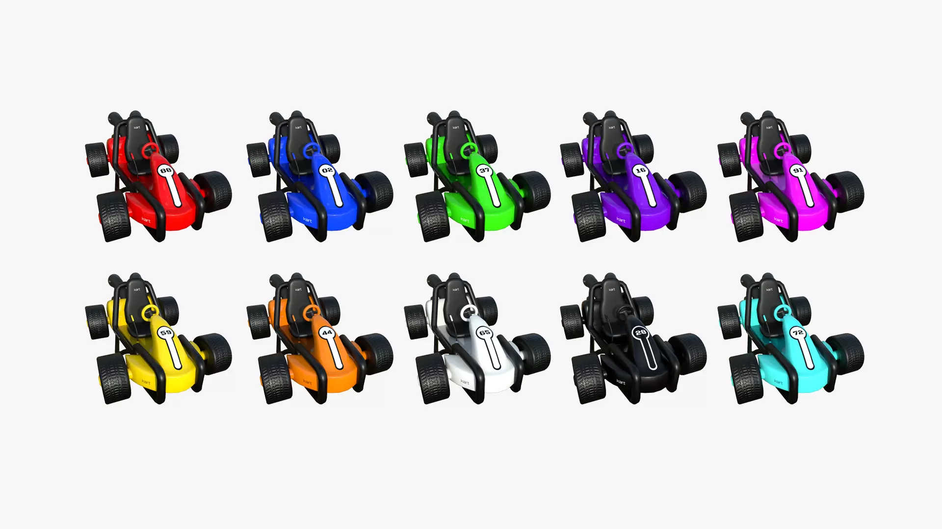 10 Cartoon Kart G Collection - Vehicle Racing Design _0