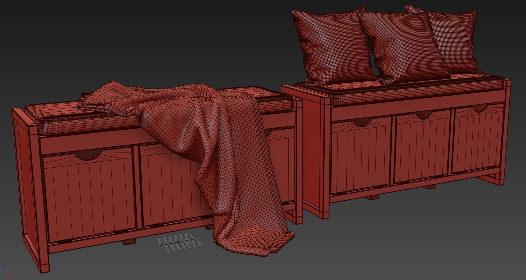 Rivera Storage Bench By Latitude Run 3D model_9