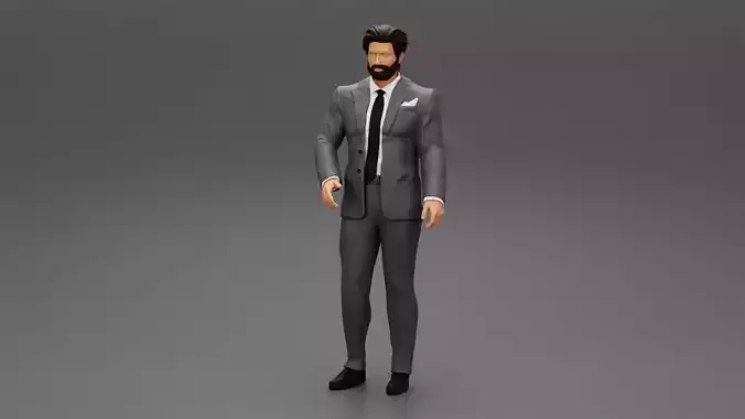 Man in Stylish and Affordable Wedding Suit