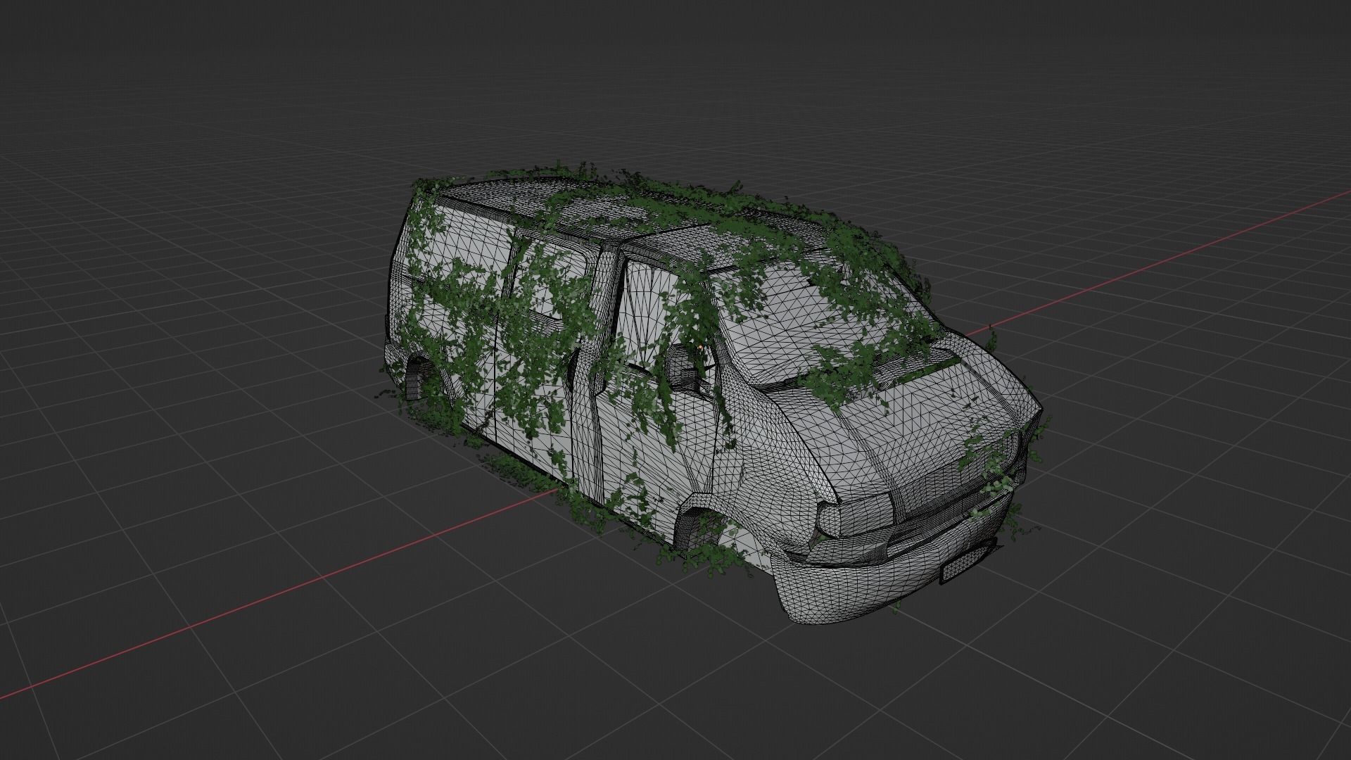 Damaged Rusted Suv 3D model_9