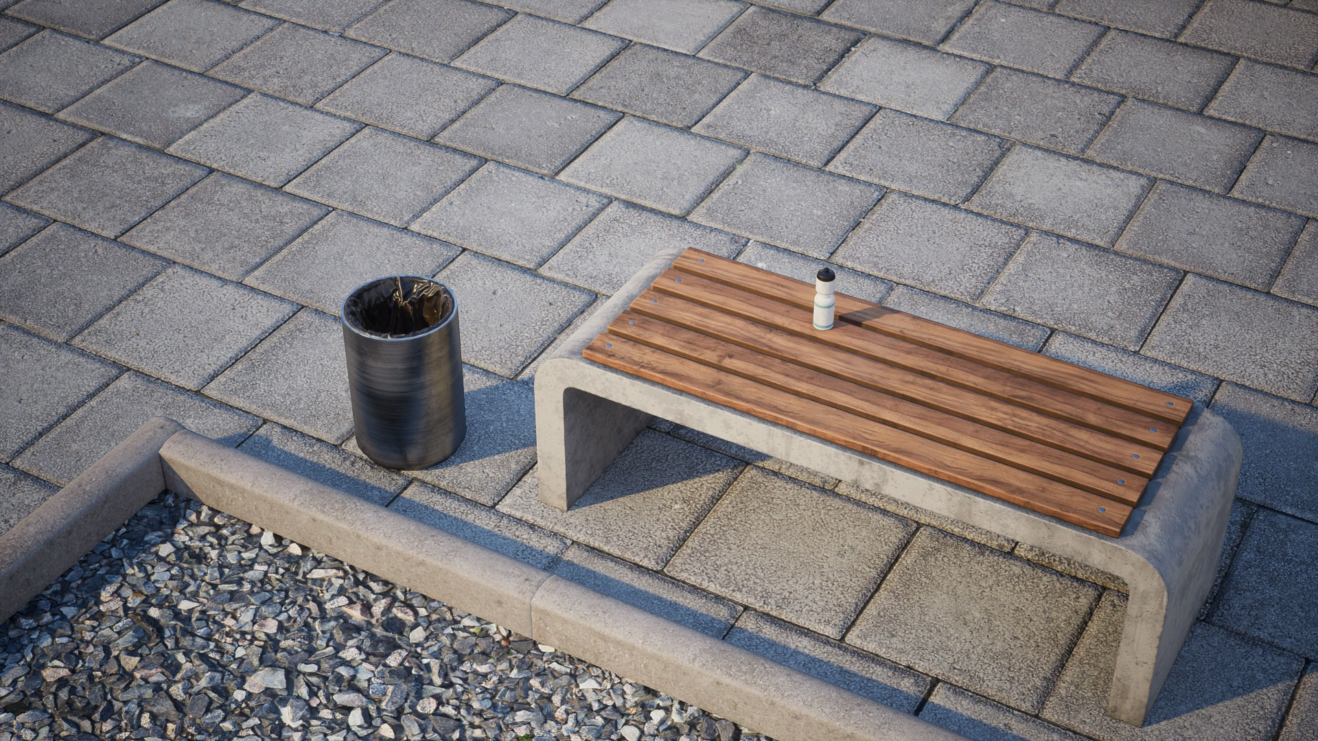 Street football set 1  GameReady UE Low-poly 3D model_4