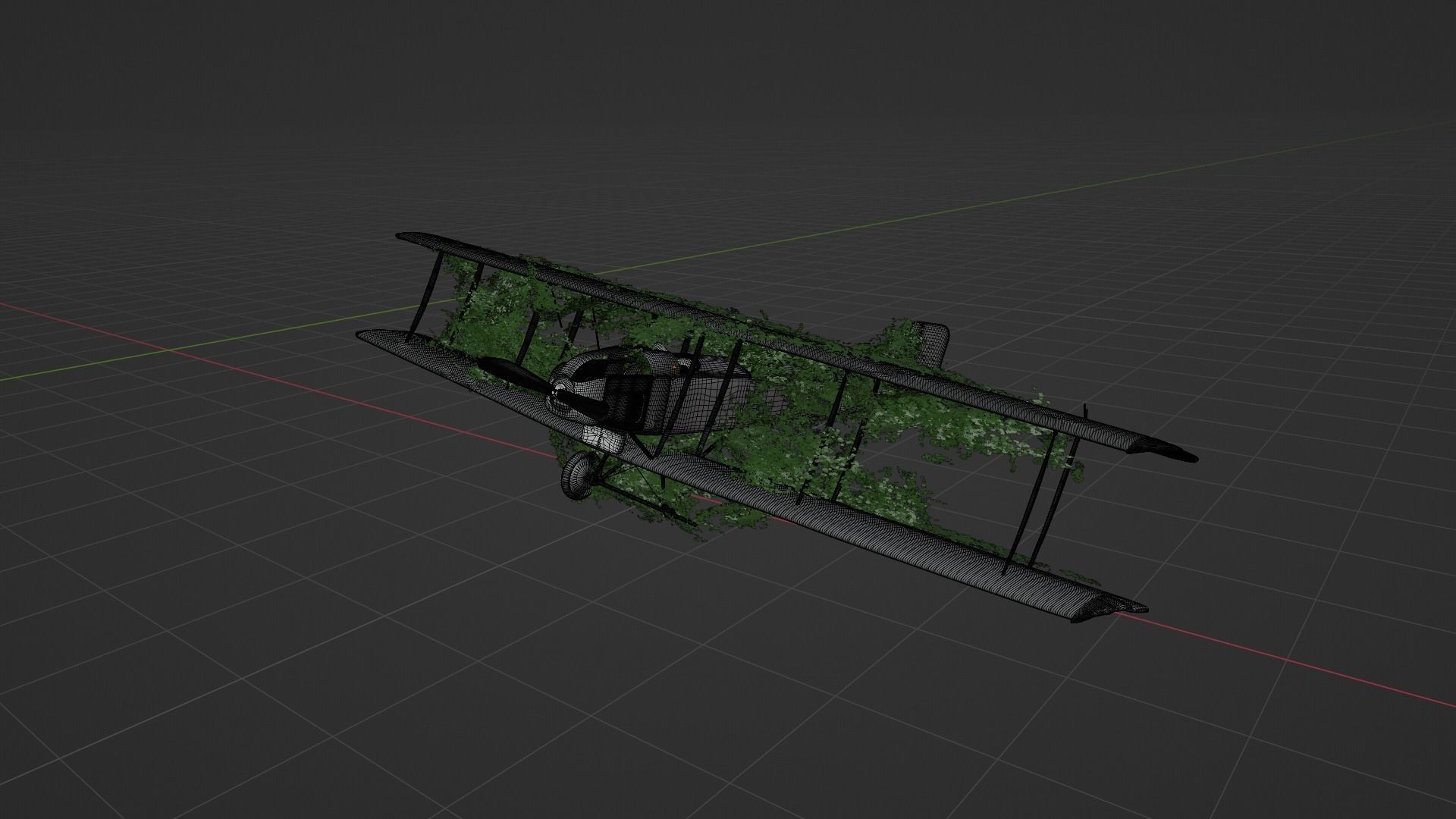 Damaged Rusted Aircraft 3D model_8