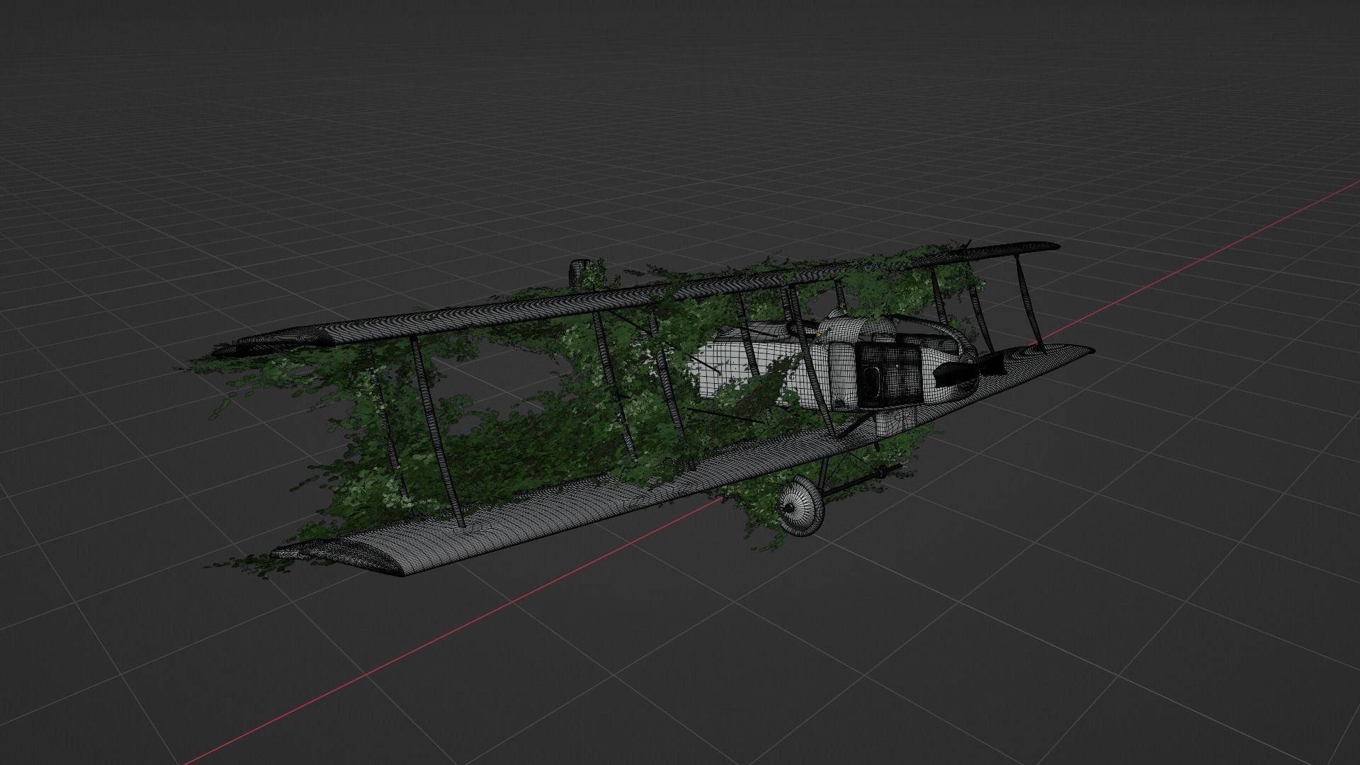 Damaged Rusted Aircraft 3D model_9