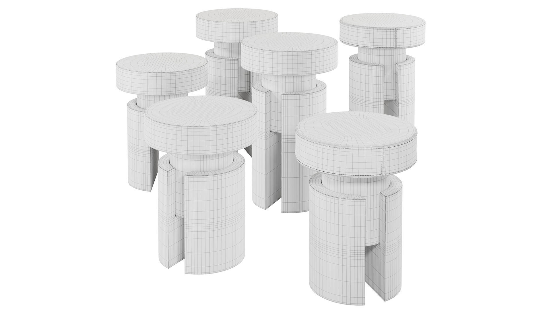 Tobias Stool 3D model_5