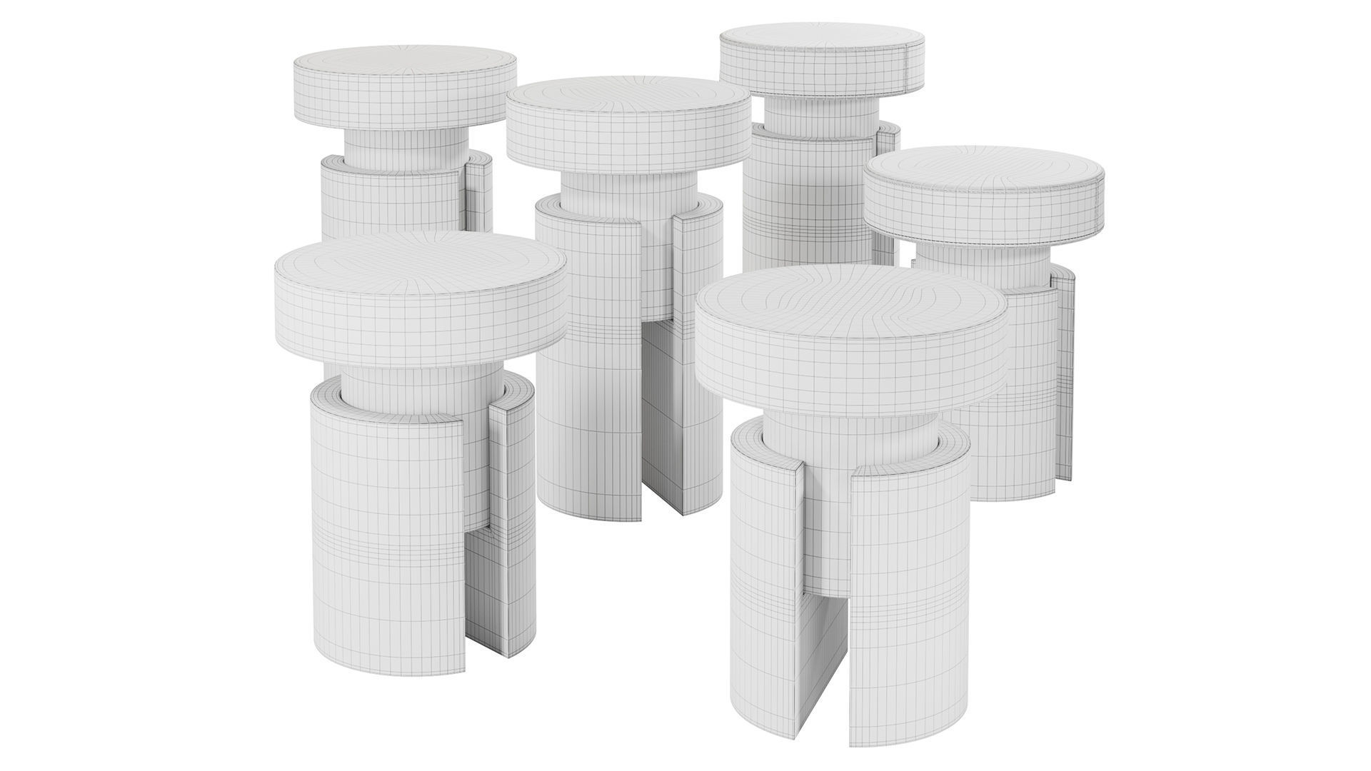 Tobias Stool 3D model_1