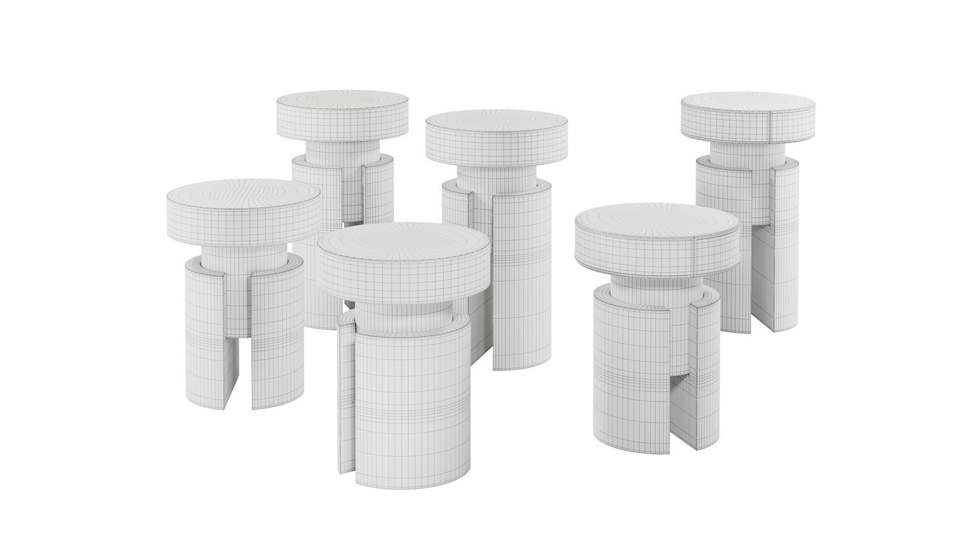 Tobias Stool 3D model_7