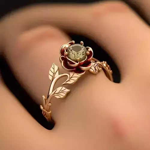 Rose Leaf Ring