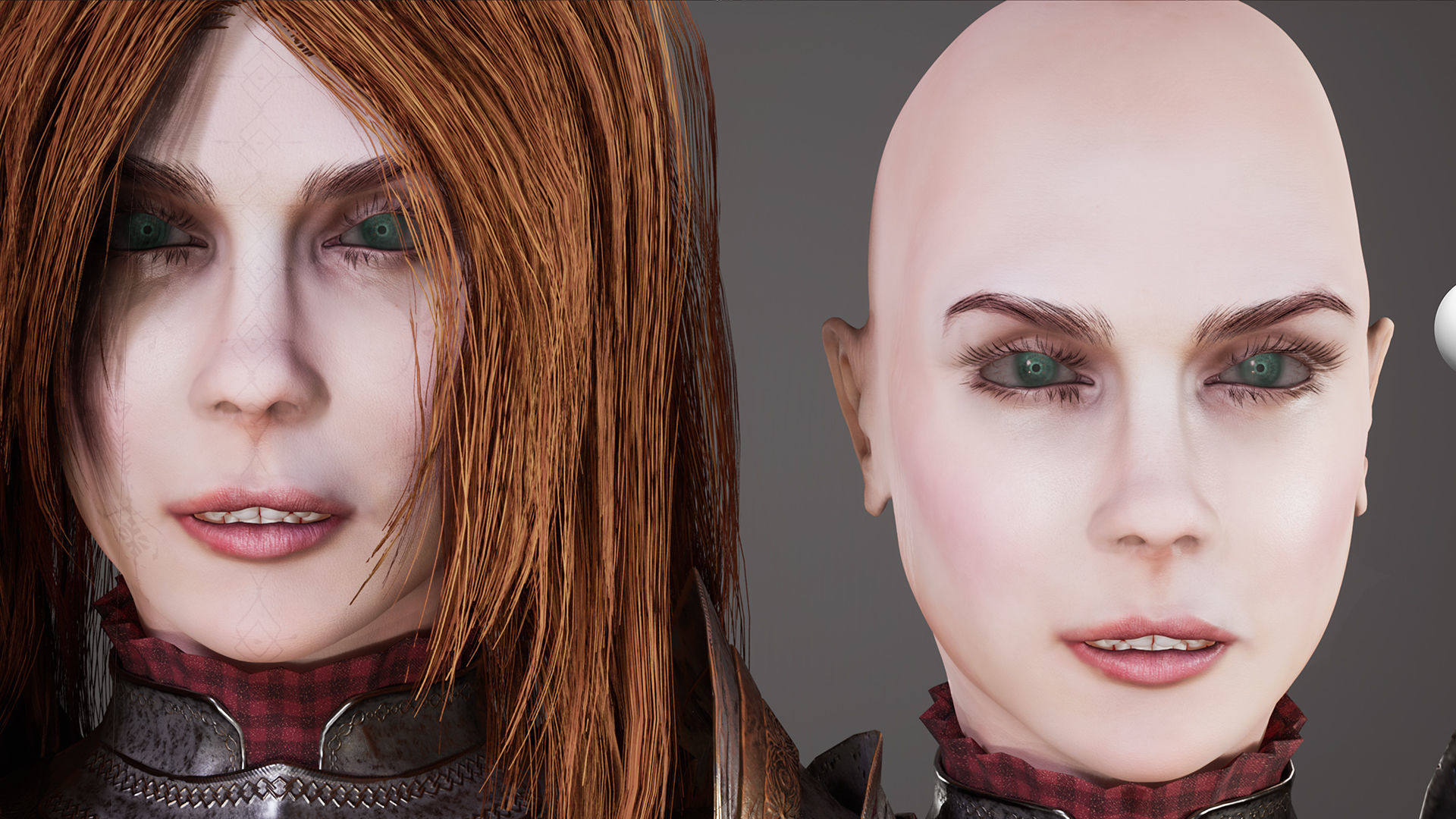 Female Knight Full Plate Gaming Unreal Engine Project Low-poly 3D model_26