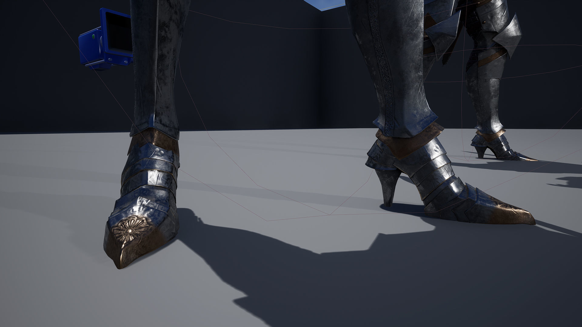 Female Knight Full Plate Gaming Unreal Engine Project Low-poly 3D model_19