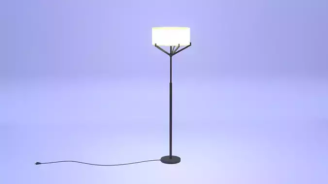 PBR Floor Lamp 3D model