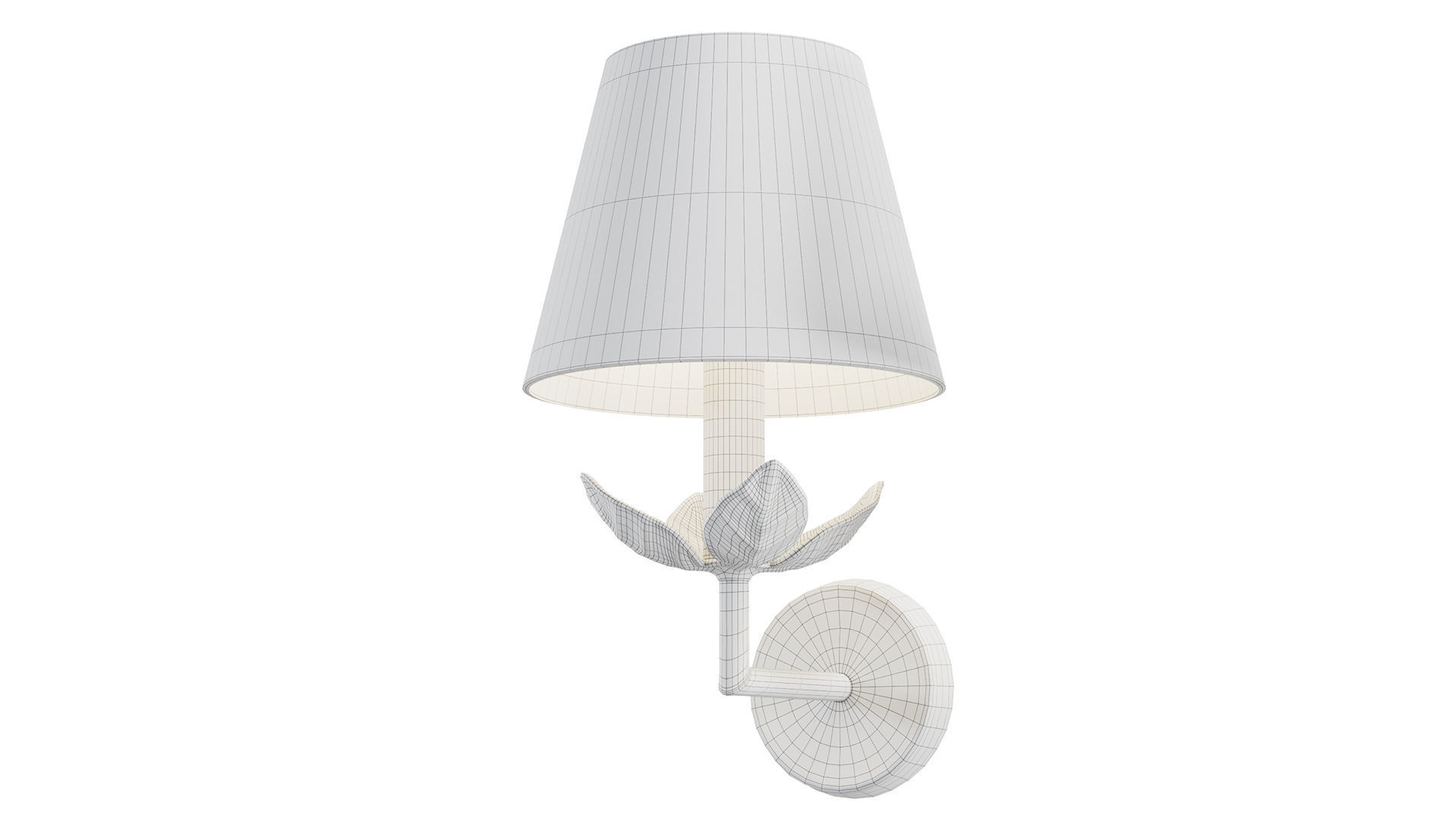 Carrick Leaf Wall Light 3D model_5