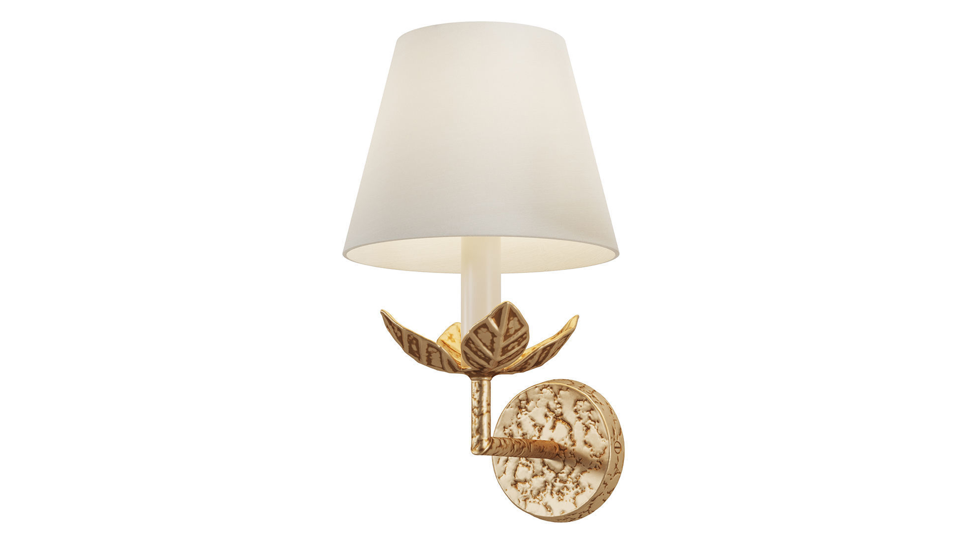 Carrick Leaf Wall Light 3D model_4