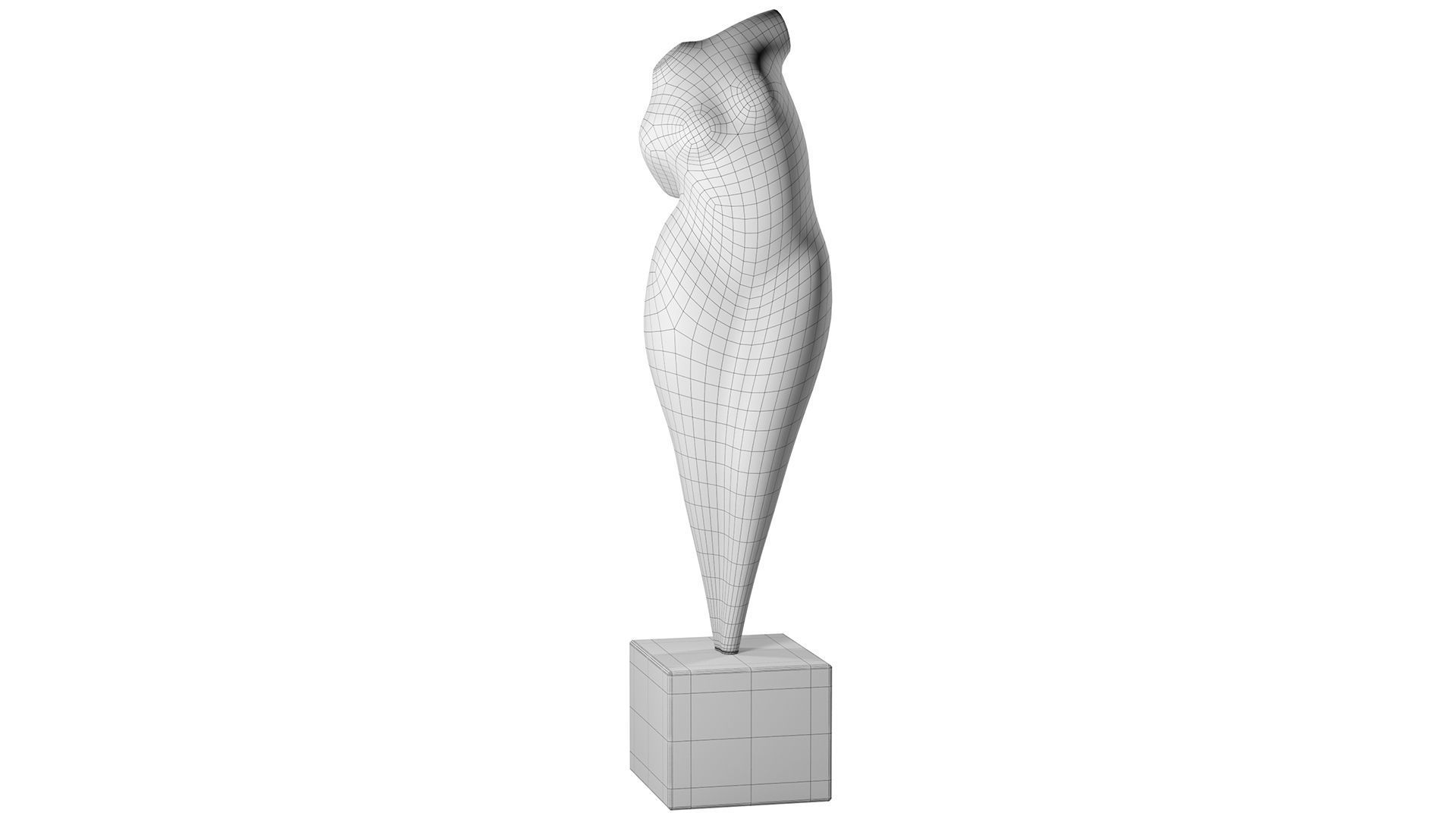 Gedraaid Model Sculpture 3D model_3