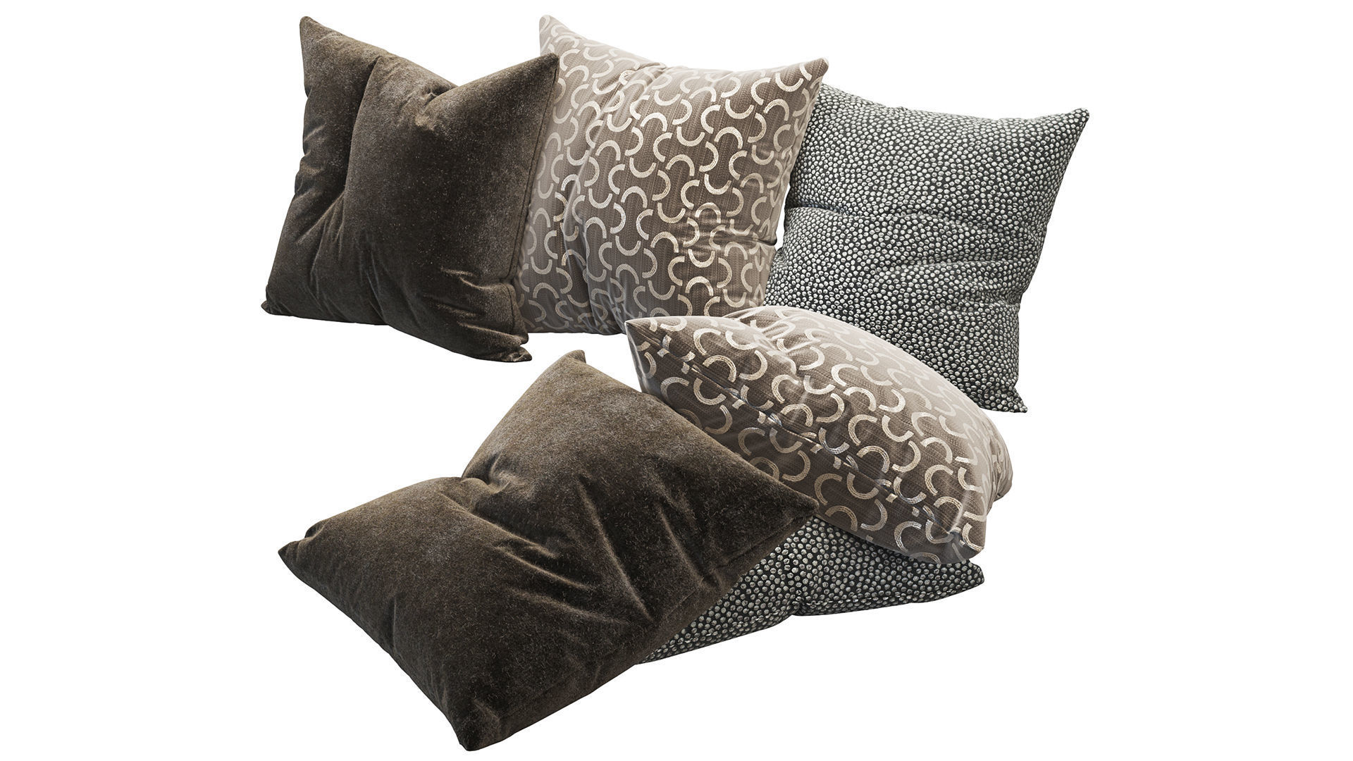 Decoration Pillows Set 3 3D model_8
