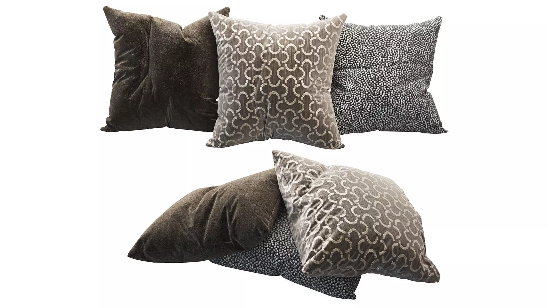 Decoration Pillows Set 3 3D model_0