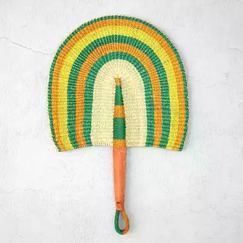 African Handwoven Fan 1 3D model