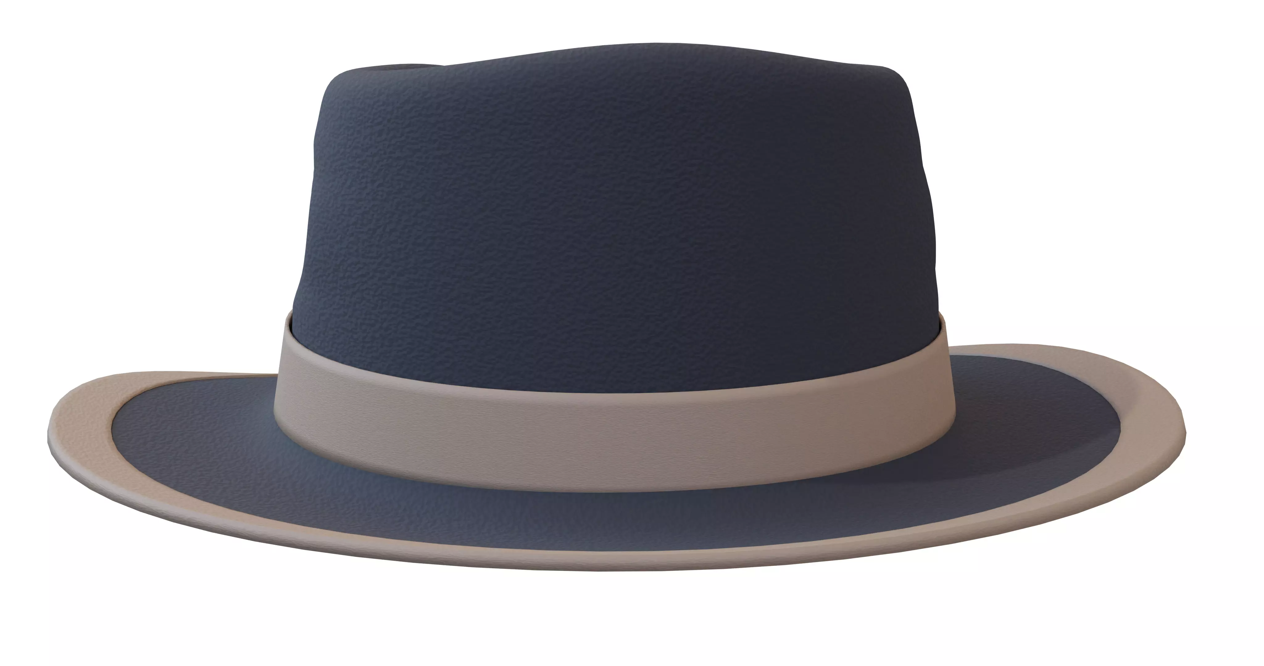 Felt Fedora Hat 3D model